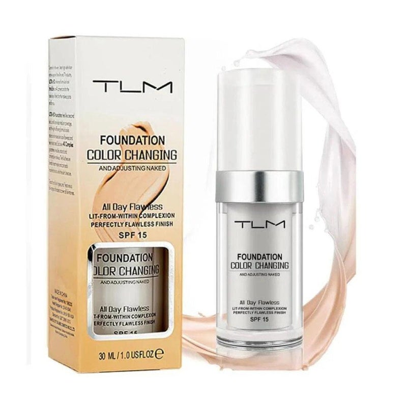 TLM Color Changing Liquid Foundation White 30ml - Image 2